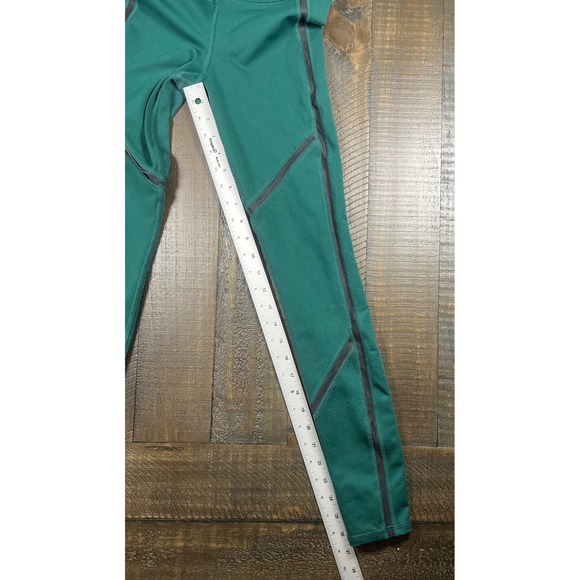 ALO Yoga Talia Full Length Leggings Evermint Green with Black Trim Size XS - Picture 4 of 9